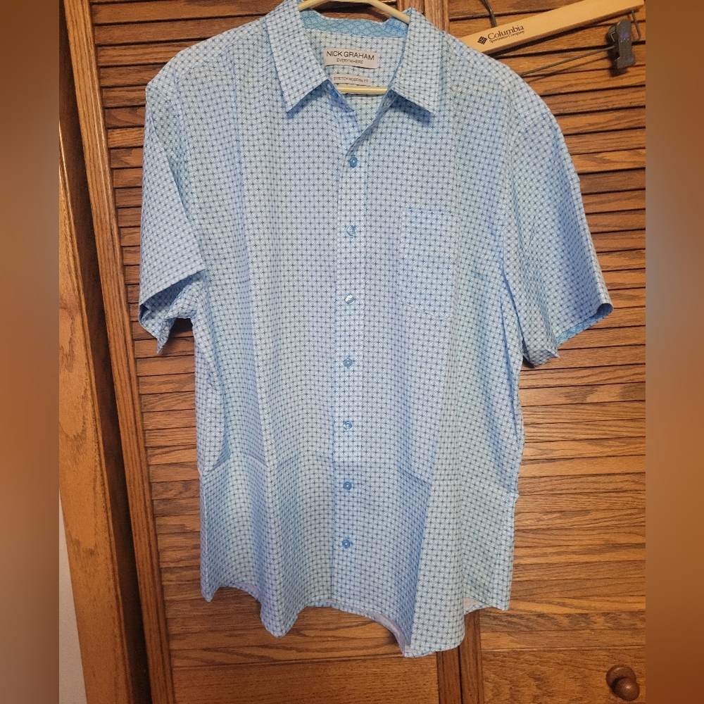 Nick Graham NWOT Everywhere Stretch Modern Fit Button Down Men’s XXL